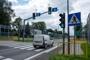 skrzyżowanie ulic DK-1 (Górnośląska) - Polne domy - Polna - Pszczyna